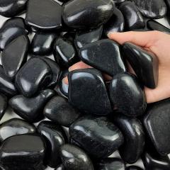 Polished Black pebbles | 1kg
